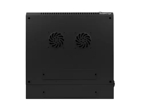Комуникационен шкаф, Lanberg rack cabinet 19" double-section wall-mount 9U / 600x600 for self-assembly (flat pack), black - image 2