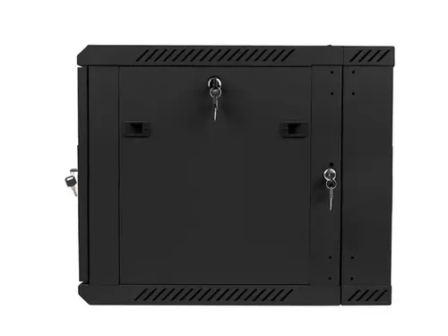 Комуникационен шкаф, Lanberg rack cabinet 19" double-section wall-mount 9U / 600x600 for self-assembly (flat pack), black - image 4