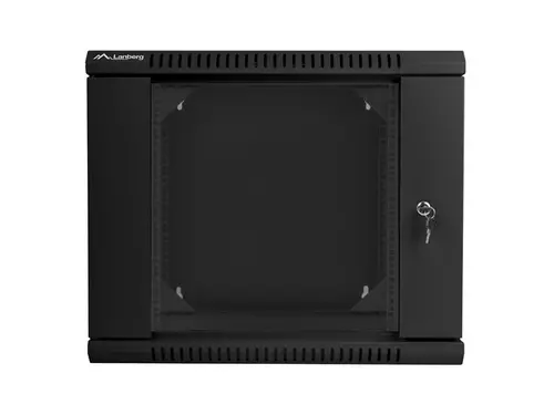 Комуникационен шкаф, Lanberg rack cabinet 19" double-section wall-mount 9U / 600x600 for self-assembly (flat pack), black - image 6
