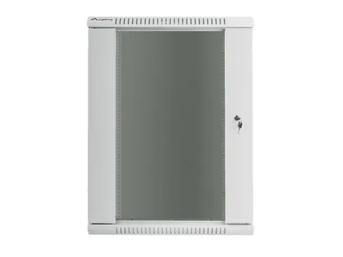Комуникационен шкаф, Lanberg rack cabinet 19" wall-mount 18U / 600x450 for self-assembly (flat pack), grey - image 1