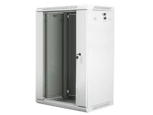 Ερμάριο επικοινωνιών, Lanberg ερμάριο rack 19" επιτοίχιο 18U / 600x450 για αυτοσυναρμολόγηση (flat pack), γκρι - 3