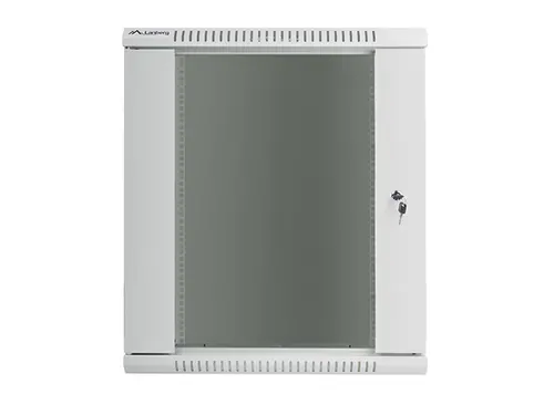 Комуникационен шкаф, Lanberg rack cabinet 19" wall-mount 15U / 600x600 for self-assembly (flat pack), grey - image 1