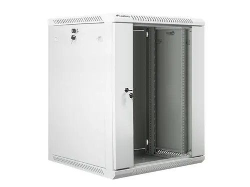 Комуникационен шкаф, Lanberg rack cabinet 19" wall-mount 15U / 600x600 for self-assembly (flat pack), grey