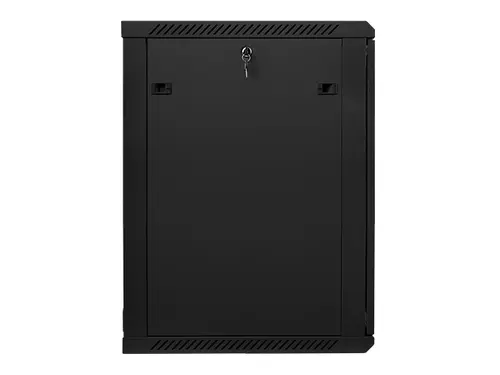 Комуникационен шкаф, Lanberg rack cabinet 19" wall-mount 18U / 600x600 for self-assembly (flat pack), black - image 3