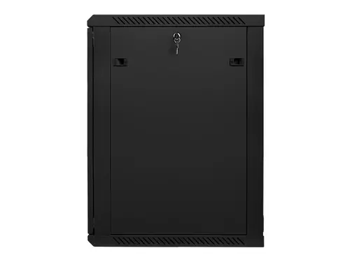 Комуникационен шкаф, Lanberg rack cabinet 19" wall-mount 18U / 600x600 for self-assembly (flat pack), black - image 4