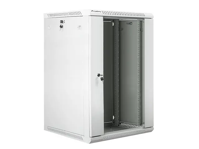 Комуникационен шкаф, Lanberg rack cabinet 19" wall-mount 18U / 600x600 for self-assembly (flat pack), grey