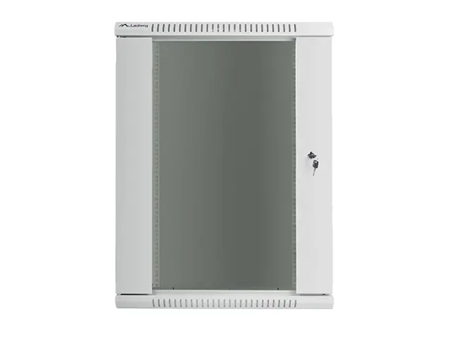 Комуникационен шкаф, Lanberg rack cabinet 19" wall-mount 18U / 600x600 for self-assembly (flat pack), grey - image 1