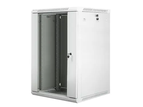Комуникационен шкаф, Lanberg rack cabinet 19" wall-mount 18U / 600x600 for self-assembly (flat pack), grey - image 2