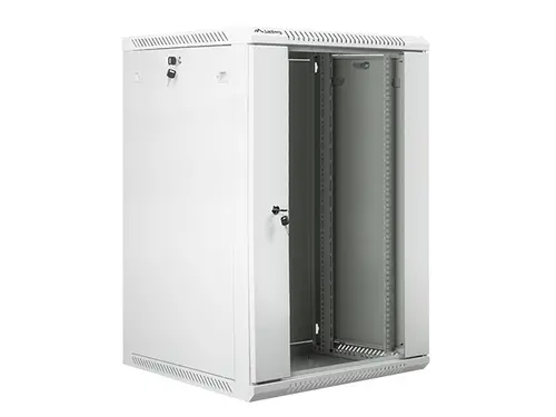 Комуникационен шкаф, Lanberg rack cabinet 19" wall-mount 18U / 600x600 for self-assembly (flat pack), grey