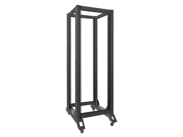 Dulap de comunicații, Lanberg rack deschis 19" 32U 600x800, negru