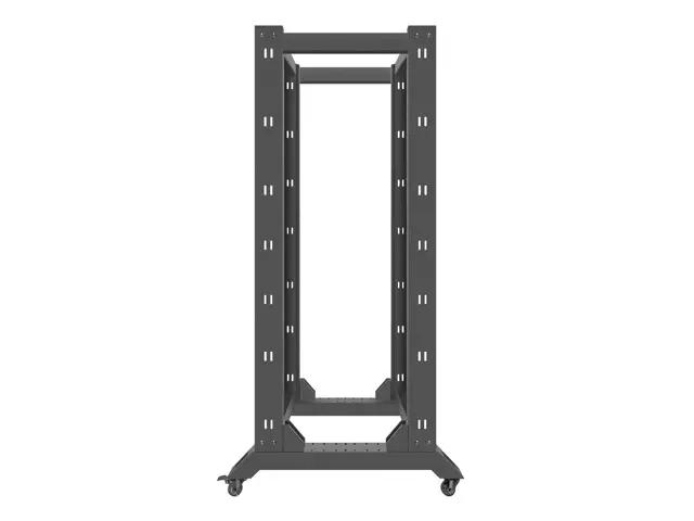 Комуникационен шкаф, Lanberg open rack 19" 32U  600x800, black - image 1