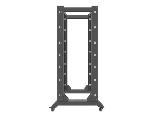 Комуникационен шкаф, Lanberg open rack 19" 32U  600x800, black - image 1