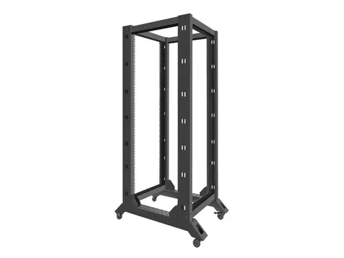 Комуникационен шкаф, Lanberg open rack 19" 32U  600x800, black - image 2