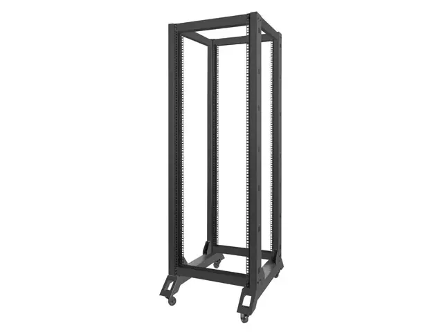 Dulap de comunicații, Lanberg rack deschis 19" 32U 600x800, negru - image 4