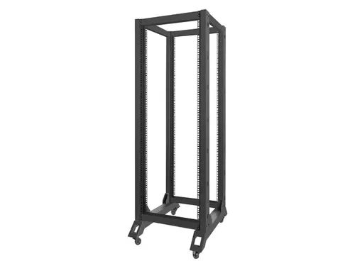 Комуникационен шкаф, Lanberg open rack 19" 32U  600x800, black - image 4