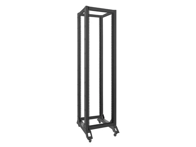 Комуникационен шкаф, Lanberg open rack 19" 42U 600x800, black