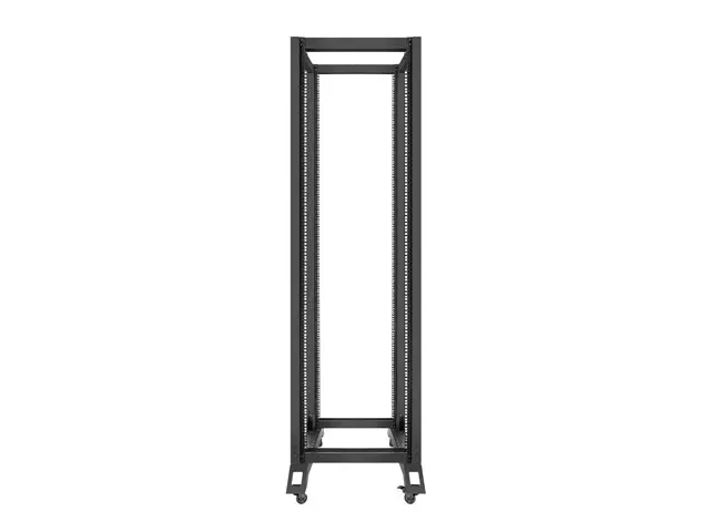 Комуникационен шкаф, Lanberg open rack 19" 42U 600x800, black - image 2