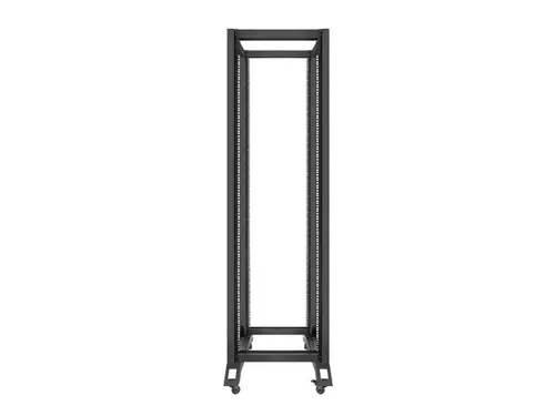 Комуникационен шкаф, Lanberg open rack 42U  600x800, black - image 2