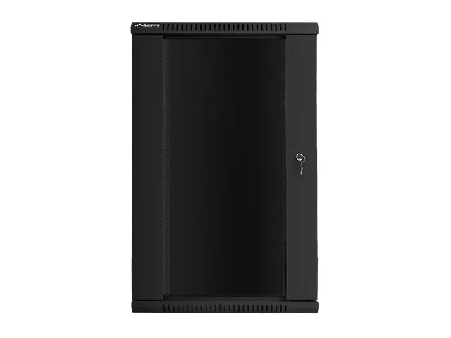Комуникационен шкаф, Lanberg rack cabinet 19" wall-mount 22U / 600x450 for self-assembly (flat pack), black - image 1