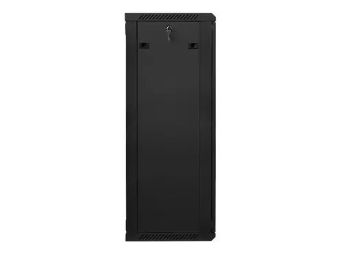 Комуникационен шкаф, Lanberg rack cabinet 19" wall-mount 27U / 600x450 for self-assembly (flat pack), black - image 3