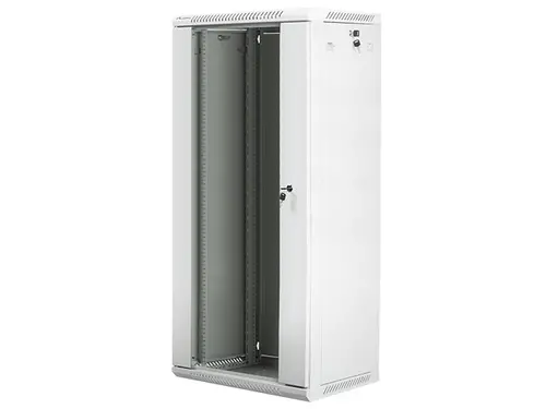 Комуникационен шкаф, Lanberg rack cabinet 19" wall-mount 27U / 600x450 for self-assembly (flat pack), grey - image 2