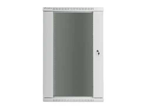 Комуникационен шкаф, Lanberg rack cabinet 19" wall-mount 22U / 600x600 for self-assembly (flat pack), grey - image 1