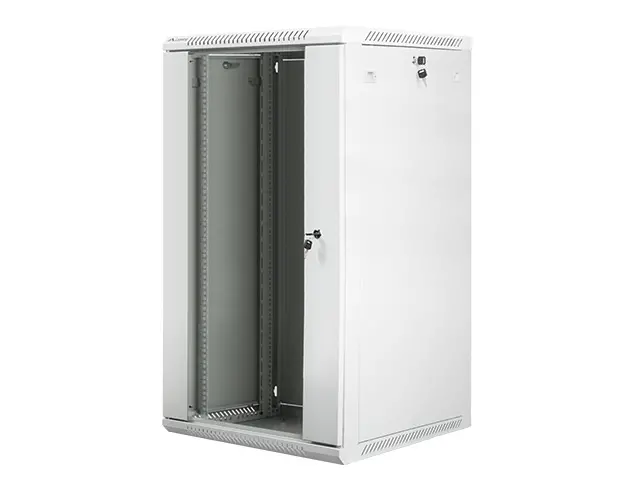Ντουλάπα επικοινωνιών, Lanberg rack cabinet 19" επιτοίχια 22U / 600x600 για αυτοσυναρμολόγηση (flat pack), γκρι - image 2