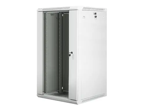 Комуникационен шкаф, Lanberg rack cabinet 19" wall-mount 22U / 600x600 for self-assembly (flat pack), grey - image 2