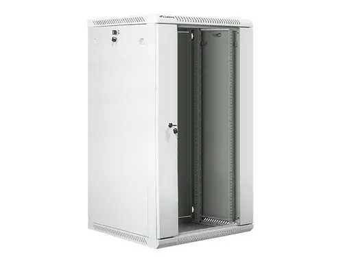 Комуникационен шкаф, Lanberg rack cabinet 19" wall-mount 22U / 600x600 for self-assembly (flat pack), grey