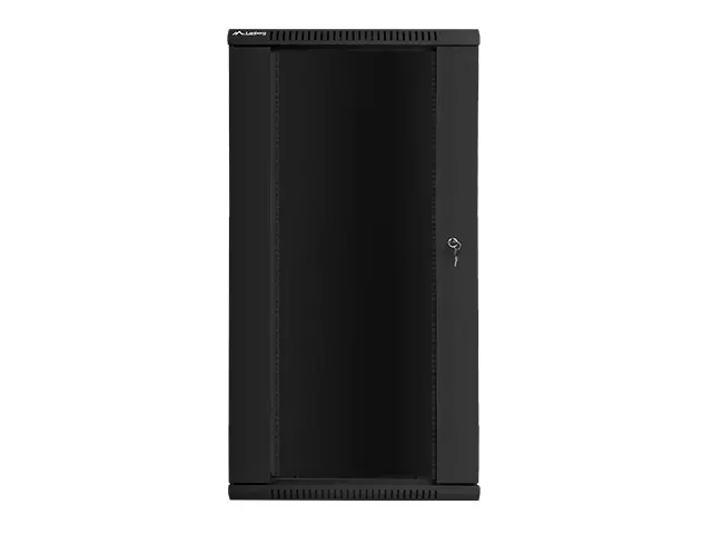 Комуникационен шкаф, Lanberg rack cabinet 19" wall-mount 27U / 600x600 for self-assembly (flat pack), black - image 1