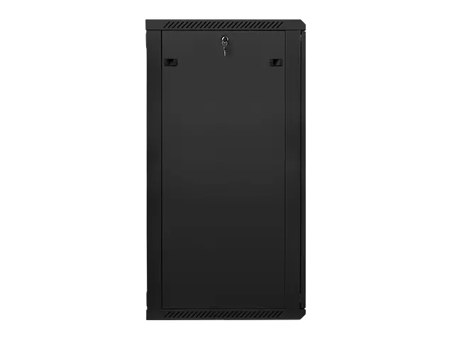 Комуникационен шкаф, Lanberg rack cabinet 19" wall-mount 27U / 600x600 for self-assembly (flat pack), black - image 3