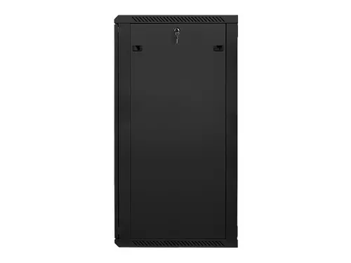 Комуникационен шкаф, Lanberg rack cabinet 19" wall-mount 27U / 600x600 for self-assembly (flat pack), black - image 4