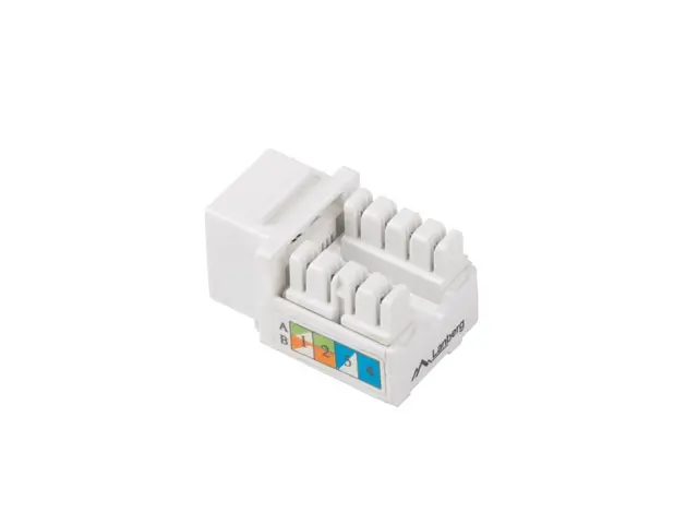 Конектор, Lanberg keystone module RJ45 90° UTP CAT.6 - image 1