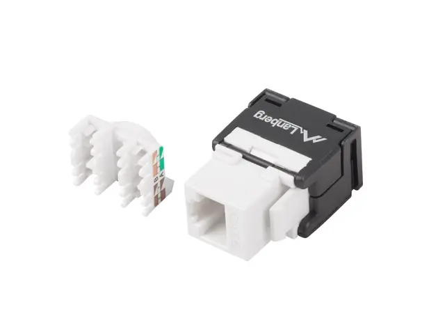 Конектор, Lanberg keystone module toolless RJ45 180° UTP CAT.6a