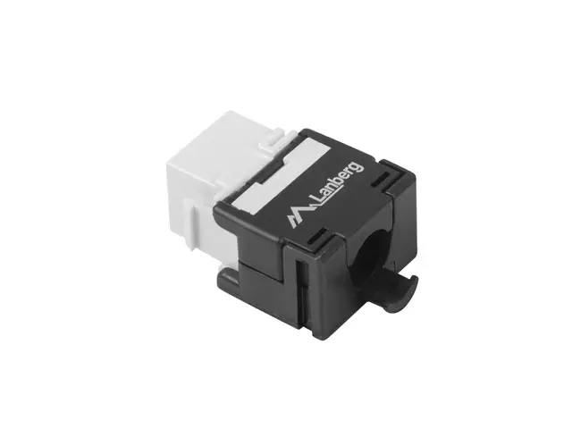 Конектор, Lanberg keystone module toolless RJ45 180° UTP CAT.6a - image 1