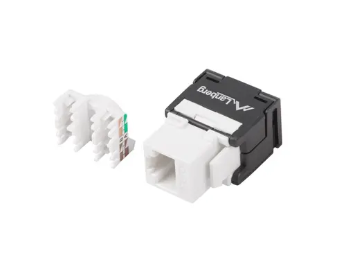 Συνδέτης, Lanberg μονάδα keystone χωρίς εργαλεία RJ45 180° UTP CAT.6a - 1
