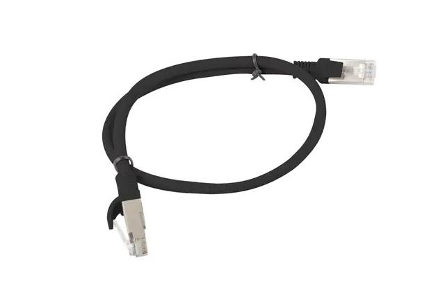 Кабел, Lanberg patch cord CAT.5E 0.5m, black - image 1