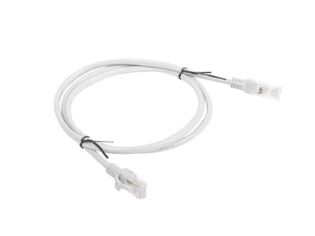 Кабел, Lanberg patch cord CAT.5E 1m, grey - image 1