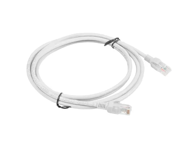 Кабел, Lanberg patch cord CAT.5E 2m, grey - image 1
