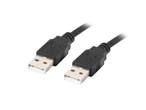 Кабел, Lanberg USB-A M/M 2.0 cable 1.8m black
