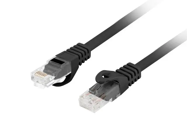 Кабел, Lanberg patchcord CAT.6 utp lszh cu 1m black fluke passed
