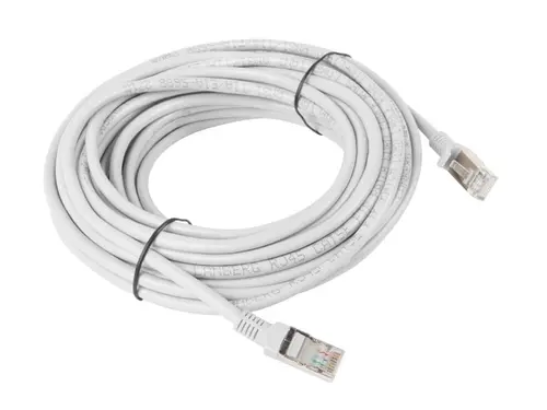 Кабел, Lanberg patch cord CAT.5E 10m, grey - image 1