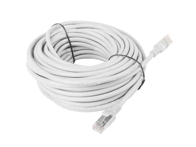 Кабел, Lanberg patch cord CAT.5E 15m, grey - image 1