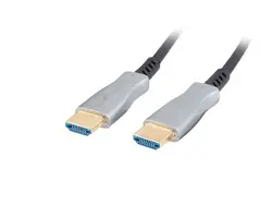 Кабел, Lanberg HDMI M/M v2.0 cable 10m optical black aoc