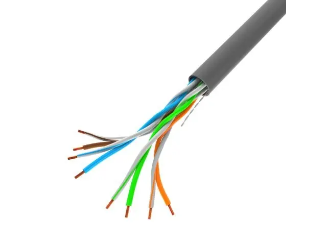 Кабел, Lanberg LAN cable CAT.5e utp 100m solid cu grey cpr + fluke passed - image 1