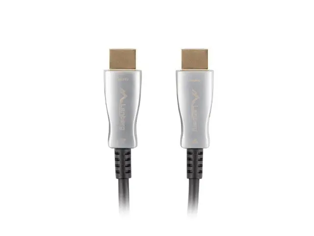 Кабел, Lanberg HDMI M/M v2.0 cable 50m optical black aoc - image 1