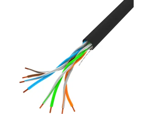 Καλώδιο, Lanberg LAN CAT.5e UTP 305m συμπαγές cu μαύρο, Fluke - 2