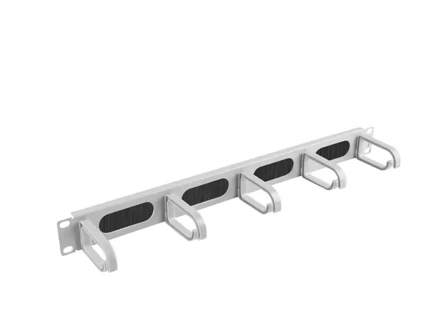 Аксесоар, Lanberg 19" cable management AK-1203-S brush panel 5 rings- type b 1U, grey