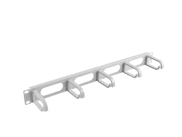 Аксесоар, Lanberg 19" cable management AK-1205-S panel 5 rings - type b 1U, grey