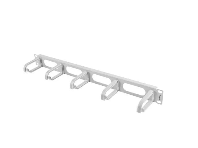 Аксесоар, Lanberg 19" cable management AK-1205-S panel 5 rings - type b 1U, grey - image 1